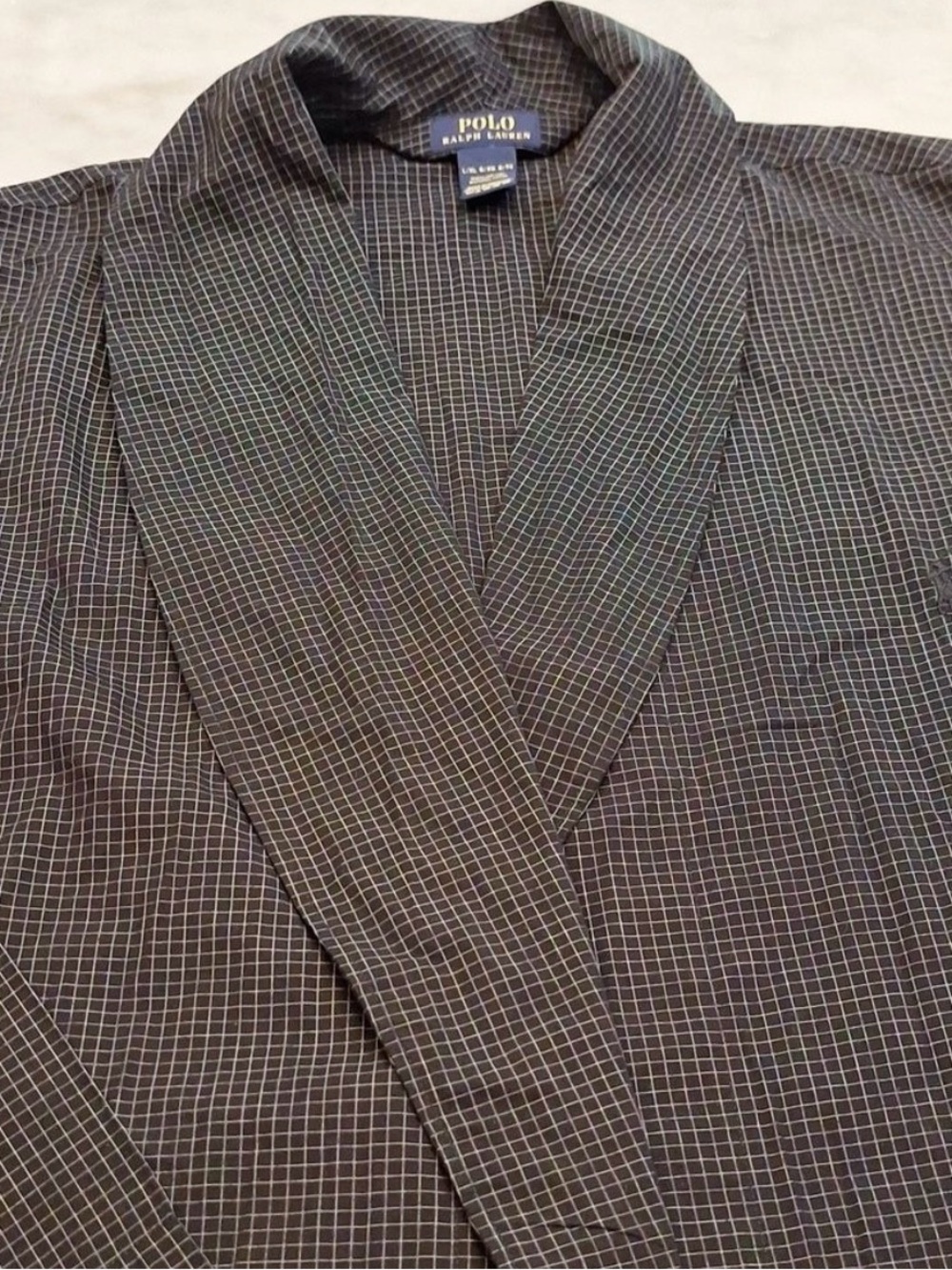 Polo Ralph Lauren Unisex Lightweight 100% Cotton Robe L/XL - Picture 4 of 6